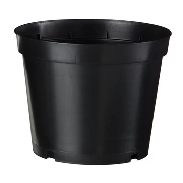 Nature Polipropilén virágcserép, 2 db, 5 l, 18 x D22,5 cm, fekete