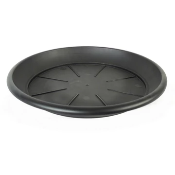 Nature Polipropilén virágcserép alátét, M 4 x D33 cm, fekete