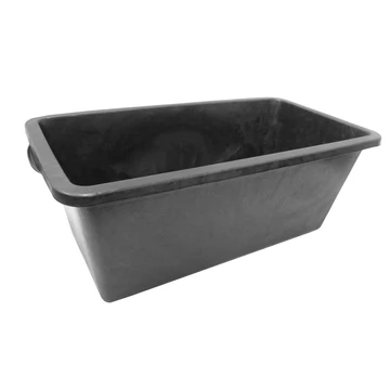 Nature Polietilén szögletes virágcserép, 40 l, M 32,5 x 46 x 40 cm, fekete