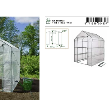 Nature melegház, fémerősítéses, 195x140x140cm